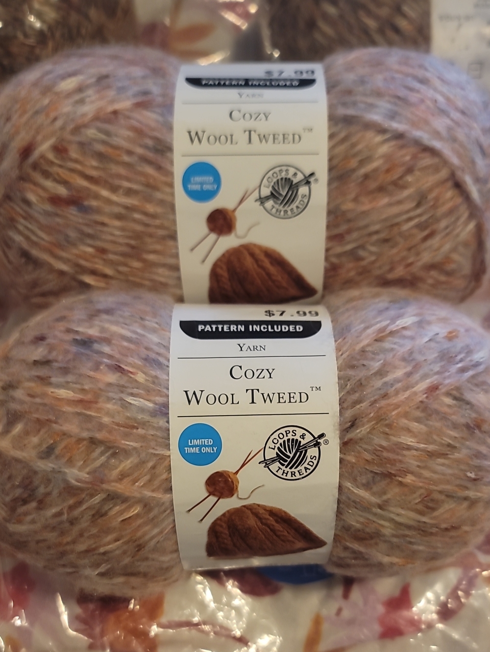 Cozy Wool Yarn Loops And Threads Lot Of 2
